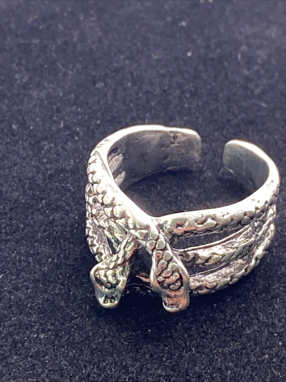 Unisex Adjustable Snake Ring Size 7 Adjustable